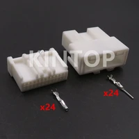 1 set 24 pins auto plastic housing wiring socket 6098 4594 6098 4588 automobile wire connector car unsealed adapter
