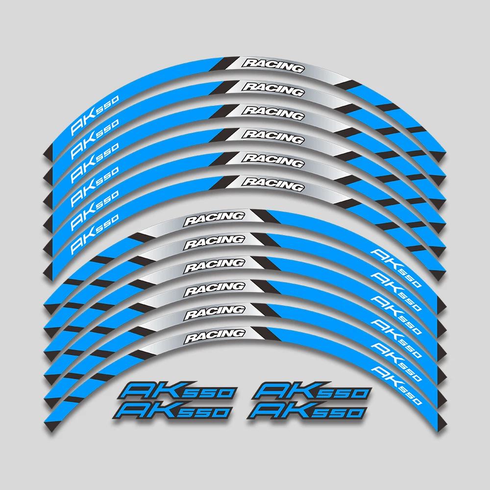 

Аксессуары для мотоцикла, наклейка, ступица колеса, Светоотражающая полоса, обод, колеса, водонепроницаемые декоративные наклейки, набор для KYMCO AK550 AK 550 ak550