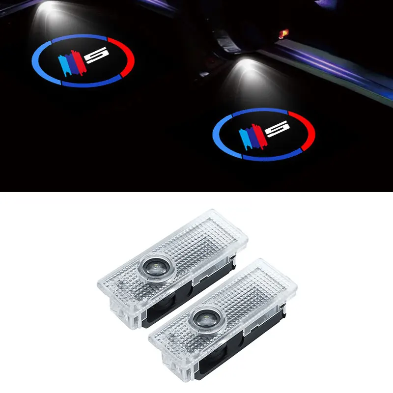 

2pcs Car Door Welcome Light LED Projector Lamp For BMW M5 G38 G31 G30 F18 F11 F10 5GT F07 E61 E60 E39 E34 F90 Car Accessories