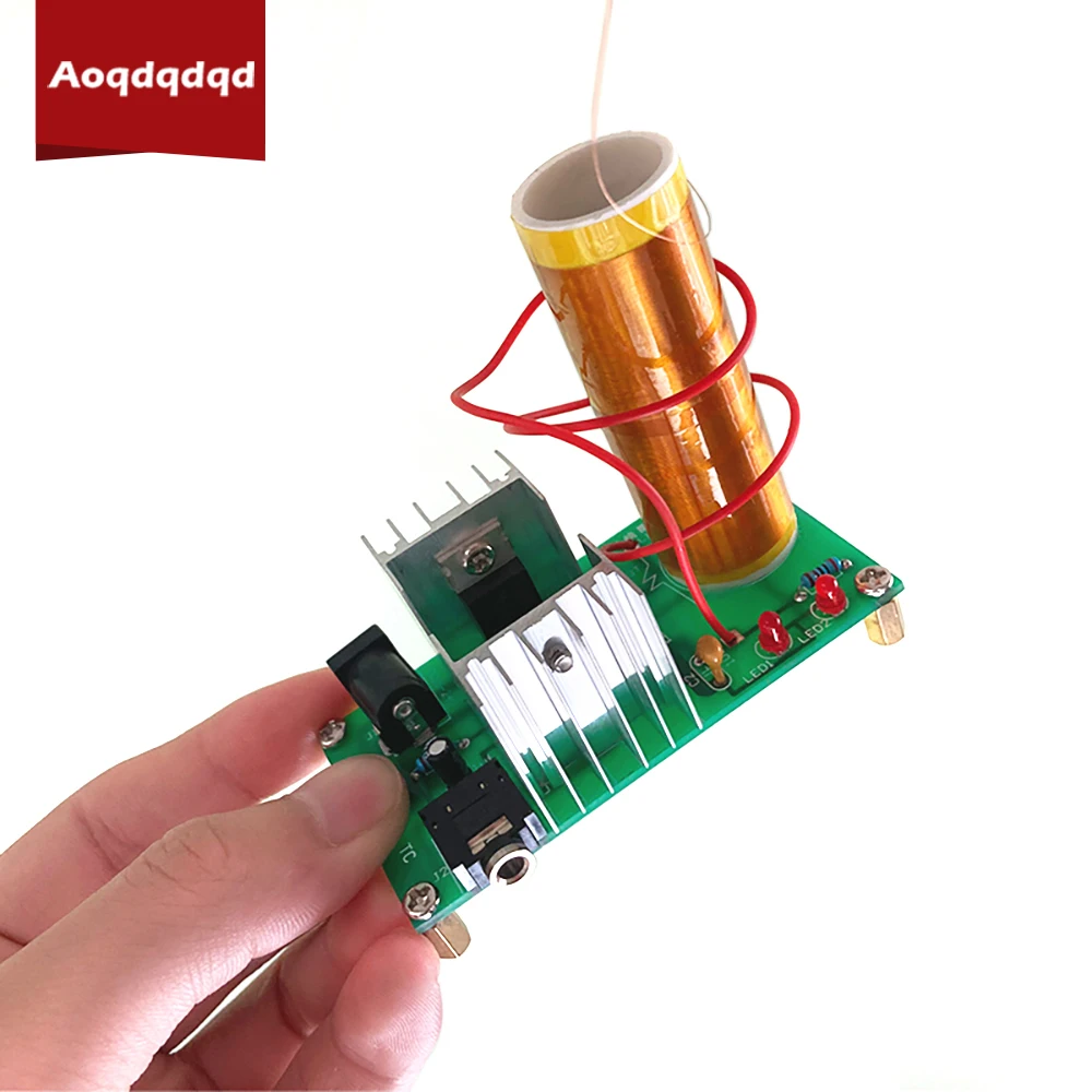 

BD243 Mini Tesla Coil DIY Kit Magic Props DIY Parts Empty Lights Technology Diy Electronics BD243C DIY Mini Tesla Coil Module