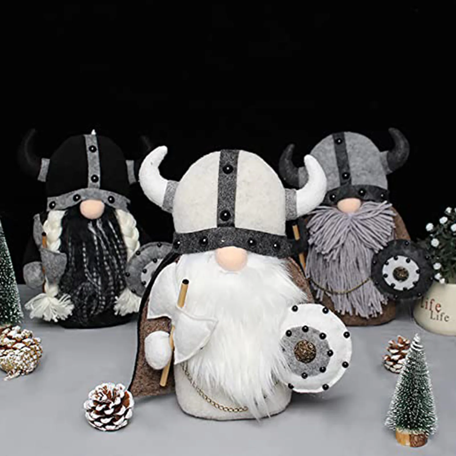 

Кукла-гном плюшевая многоразовая, Мягкая Милая карликовая воин викингов, Гладиатор, кукла для пожилых людей, праздничное ремесло, подарок д...