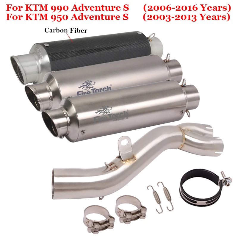 Глушитель выхлопных газов из углеродного волокна для мотоциклов KTM 950 Adventure s 2003 -