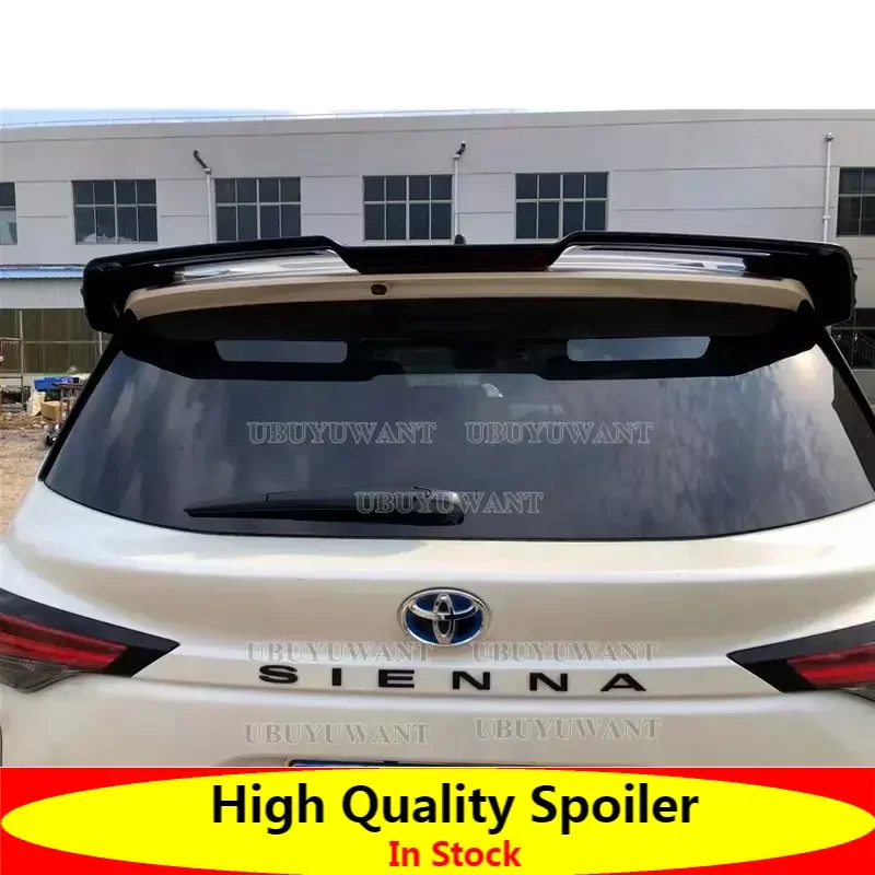 

Спортивный спойлер для Toyota Sienna 2021 2022, задние автомобильные аксессуары, бесплатно перфорированный верхний центральный спойлер для крыла багажника, верхнее крыло