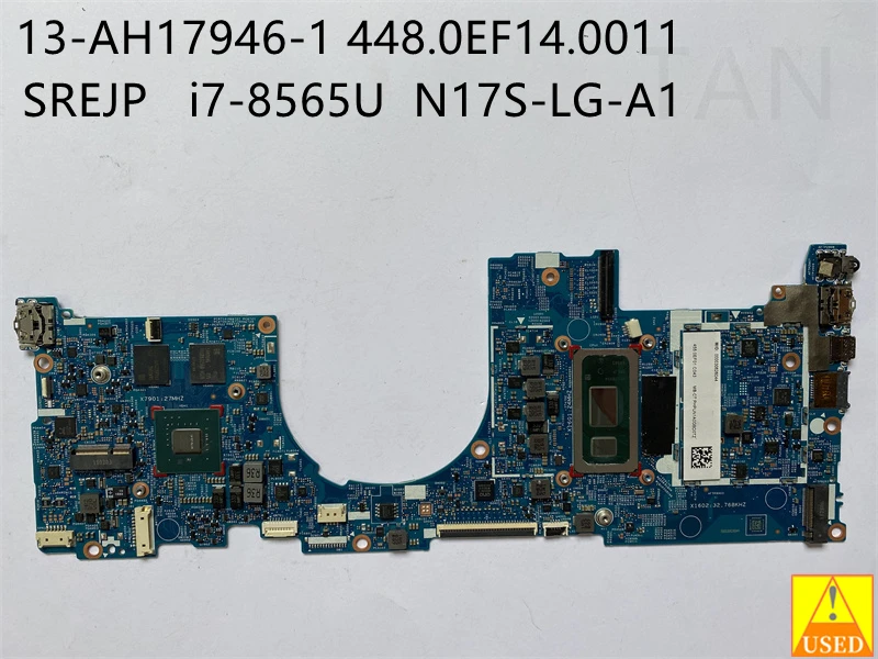 

Б/у материнская плата для ноутбука 17946-1 448.0EF14.0011 для 13-AH SREJP i7-8565U полностью протестирована на работу идеально