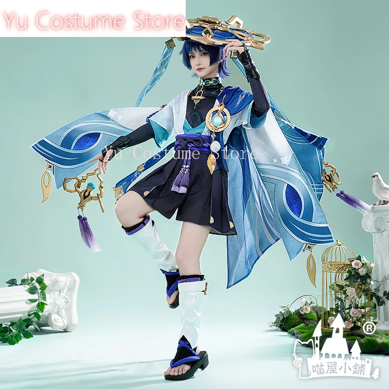 ЮКостюмАниме! Genshin Impact Wanderer игровой костюм великолепная униформа косплей