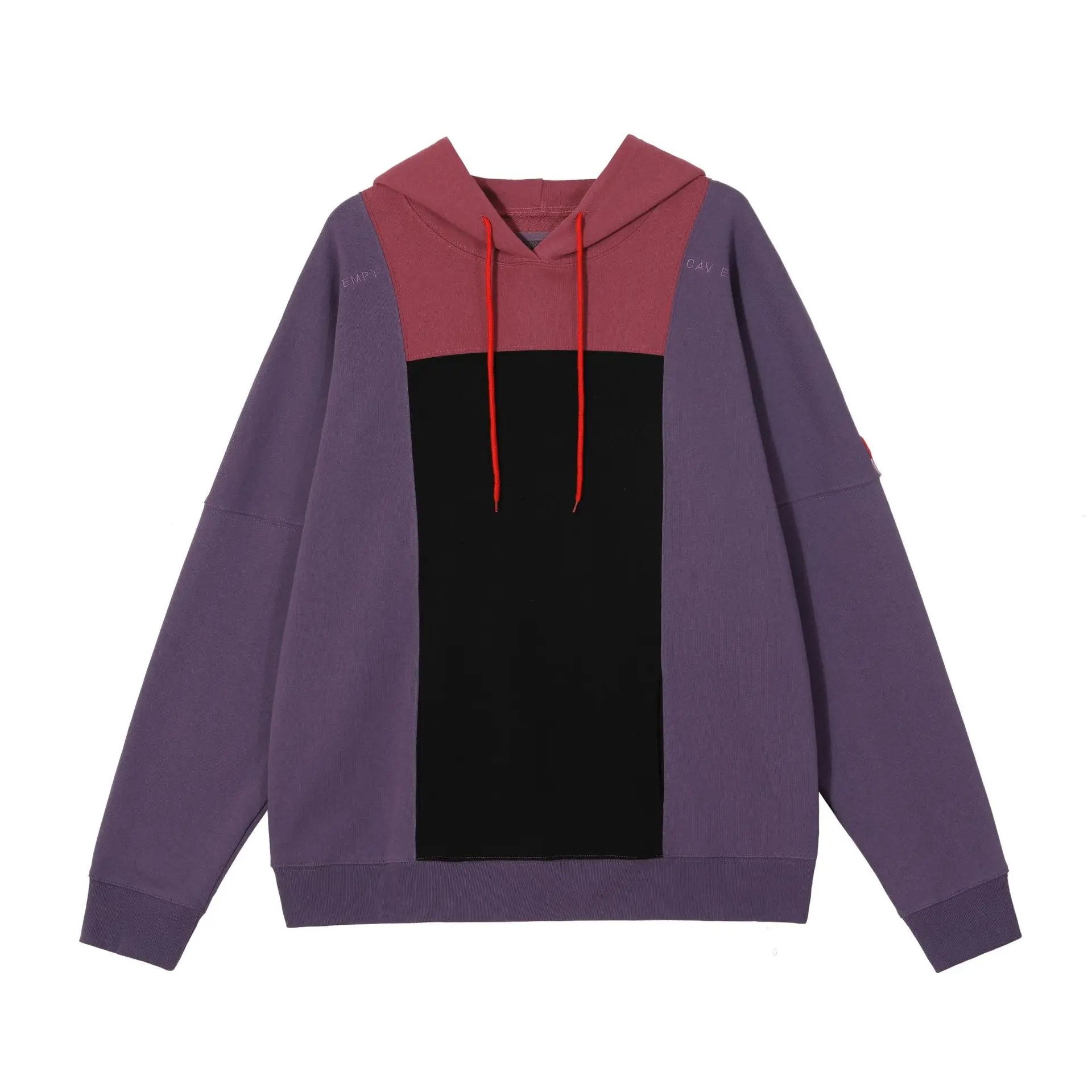 

2023 early spring new CAVEMPT C.E patchwork color batik hoodie for men and women the same
