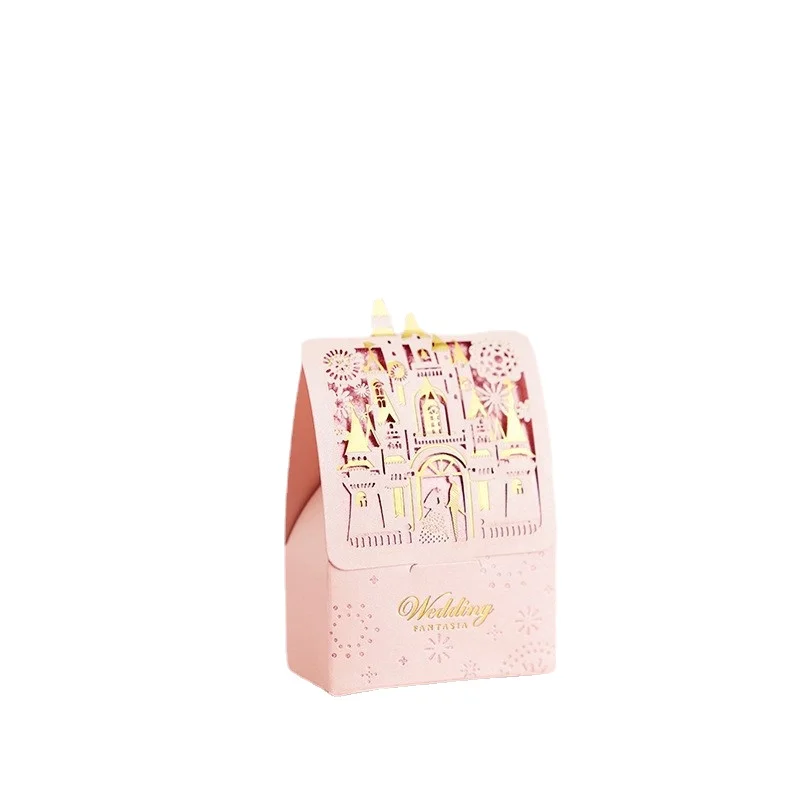 

20pcsCreative Wedding Candy Box Wedding Partner Gift Box Castle Candy Box European Style Candy Box Packaging Wholesale