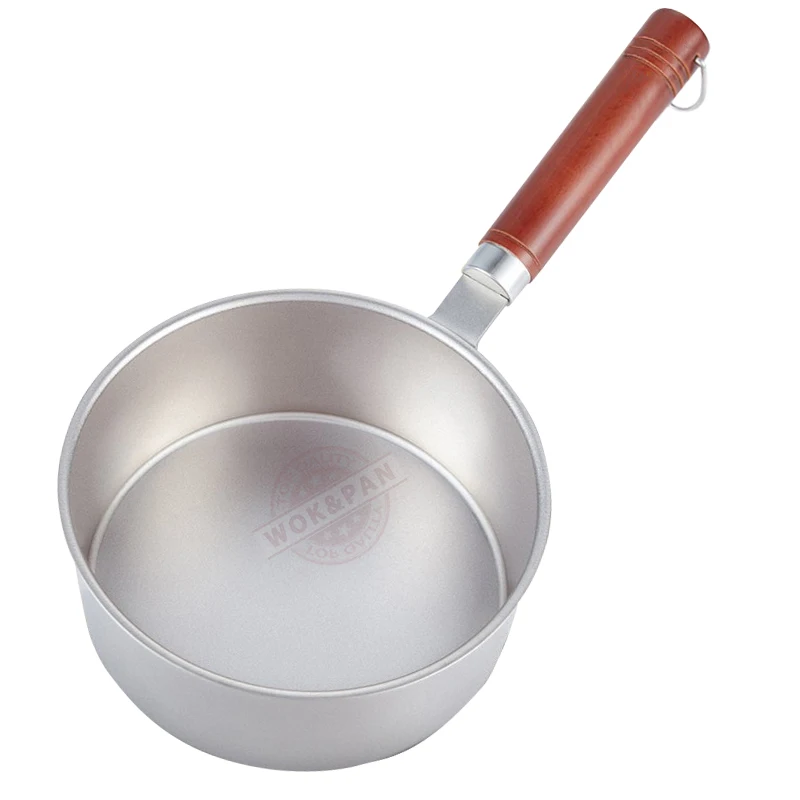 

Pure Titanium Saucepan Sauce Cooking Pot Milk Pan Titanium Long Heatproof Handle Healthy & Non Toxic,Multi-use & Dishwasher Safe