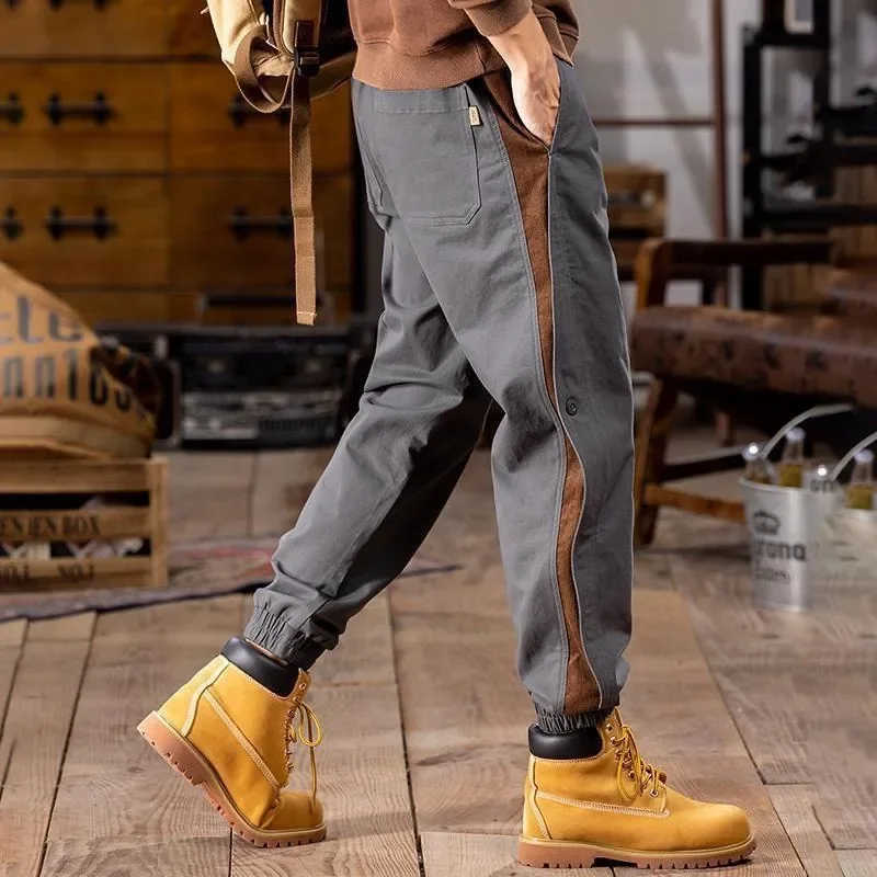 Свободные повседневные брюки в американском стиле модные Универсальные простые