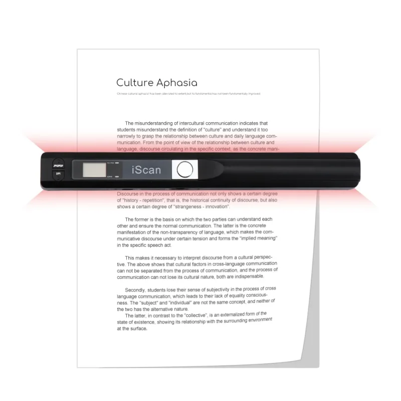 Мини-портативный сканер iScan 900 точек на дюйм ЖК-дисплей формат JPG/PDF изображение
