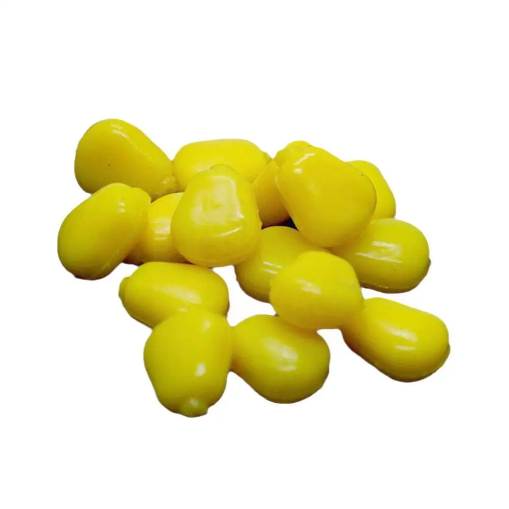 

100pcs Silicone Corn Smell Soft Bait Floating Water Corn Of Artificial Rubber Fishing Baits Lures Carp A6N6