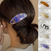 acetate geometric hair clip acrylic large hair barrettes women ponytail holder hairgrips spring clip fashion hair accessories