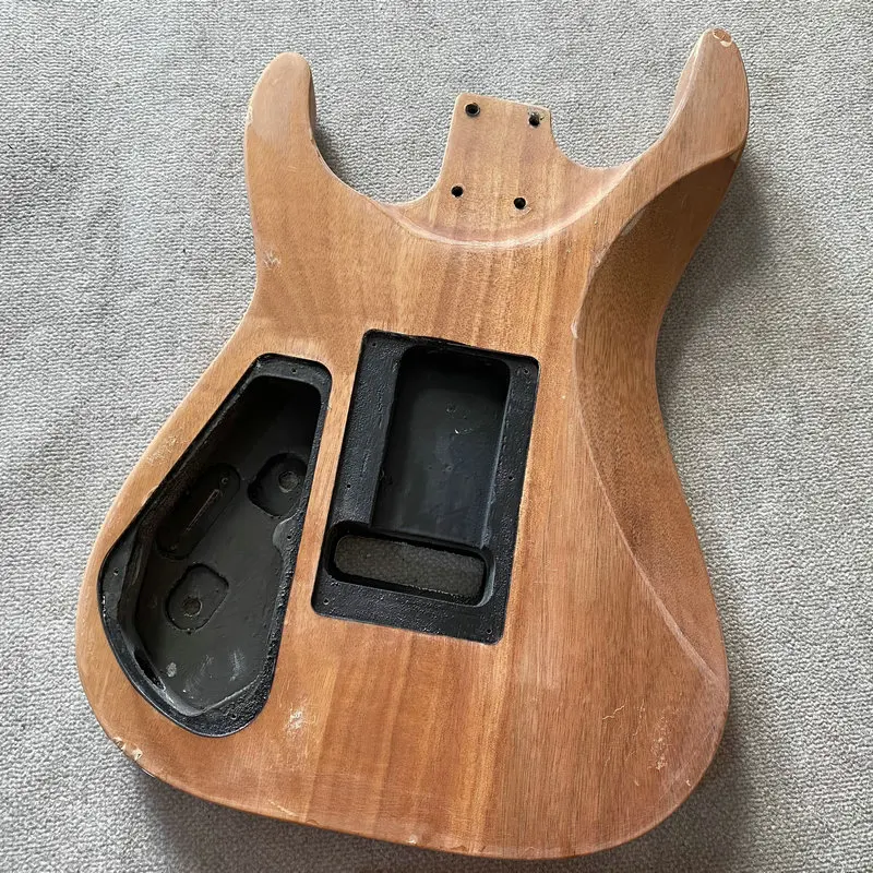 Гитара электрическая EB386 из натурального массива красного дерева 2 пивота