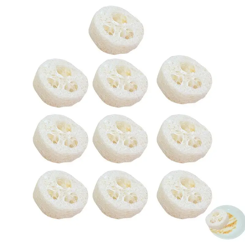 

Natural Loofah Luffa Loofa Slices Natural Loofah Slices For Soap Making 10 Pieces 4-6cm Loofah Slices DIY Customize Soap Tools