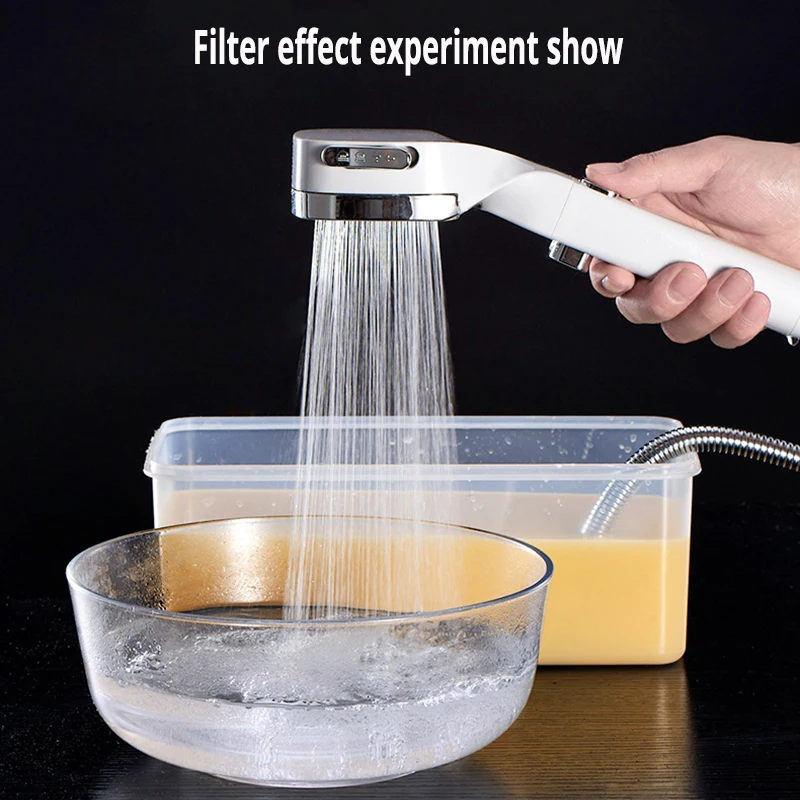 bath high pressure shower head 4 modes with switch onoff button adjust water save shower head nozzle filter bathroom accessory free global shipping