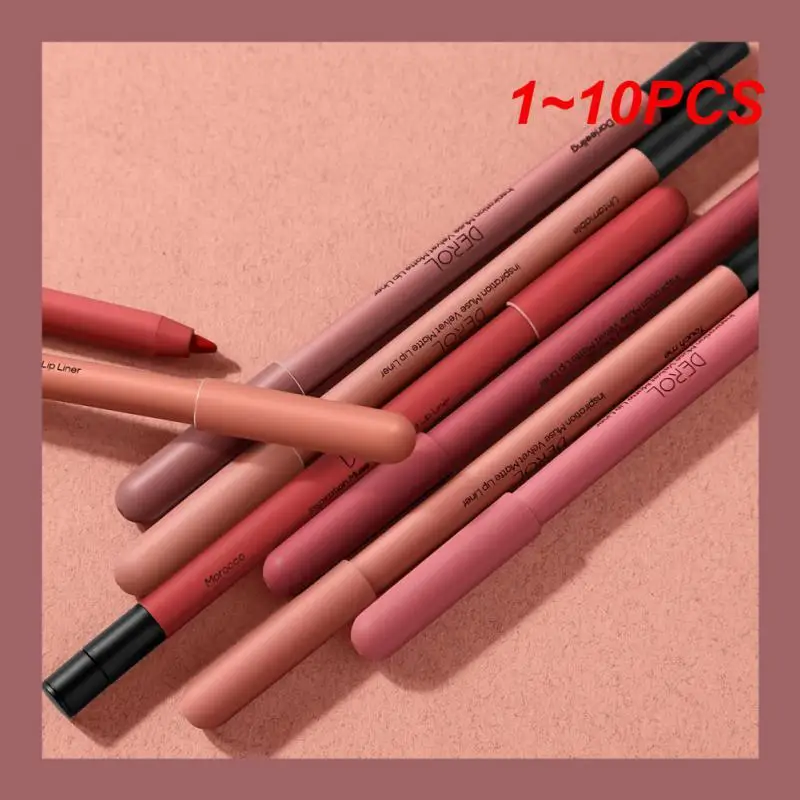 

1 ~ 10 шт. профессиональный карандаш для губ, водостойкая помада, контур, матовая Женская Очаровательная помада, карандаш для женщин, стойкий макияж