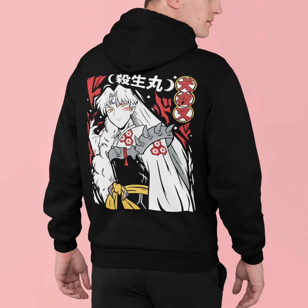 Толстовка Inuyasha Red Moon Inu Yasha Anime Pullover Kagome Higurashi Sesshomaru