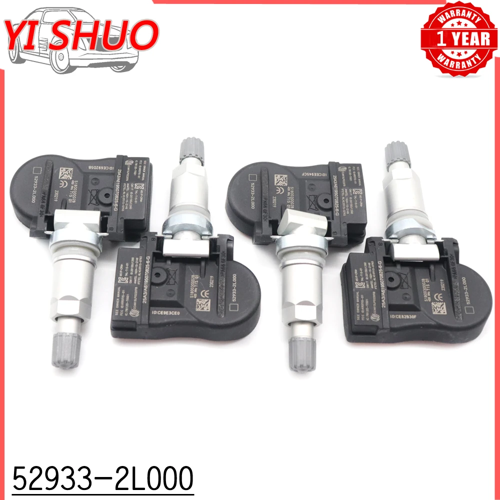 Автомобильный датчик давления в шинах 52933-2L000 TPMS, система мониторинга для Kia Ceed [ED] Hyundai I10 [PA] I30 [FD] 433 МГц 529332L000