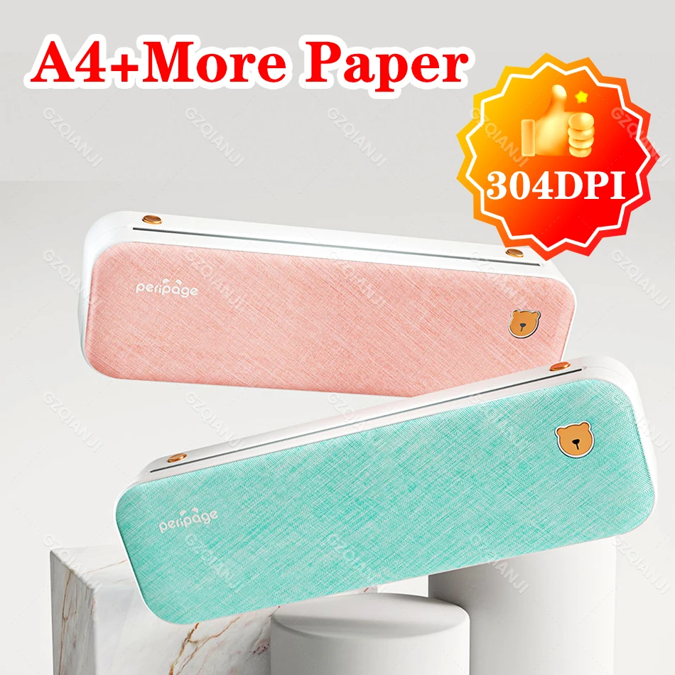 

Peripage 203 304 DPI A4 Thermal Printer Paper Tattoo Transfer Inkless Min Portable A40 Maker For Mobile Document PDF Printing