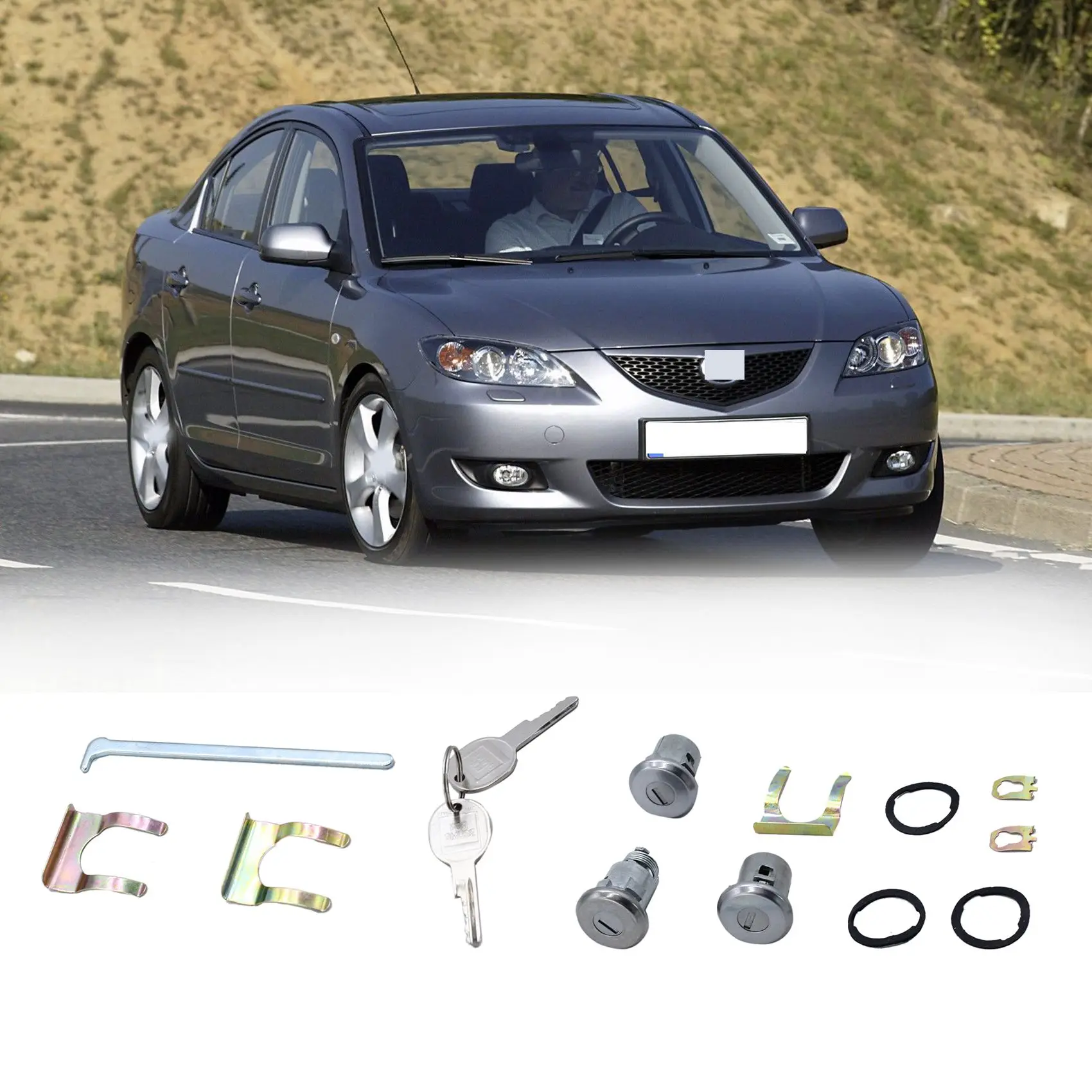 Цилиндр для замка багажника автомобильных дверей с ключом GM Chevelle Buick Monte Camaro