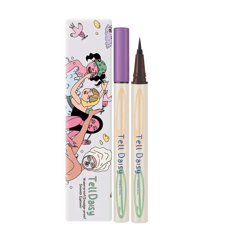 

Very Fine Quick-Drying Eyeliner Waterproof and Durable Smooth Not Smudge Brown