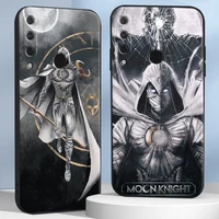 marvel moon knight phone case for huawei honor 9x 9 lite 10 10x lite back soft coque protective shockproof liquid silicon