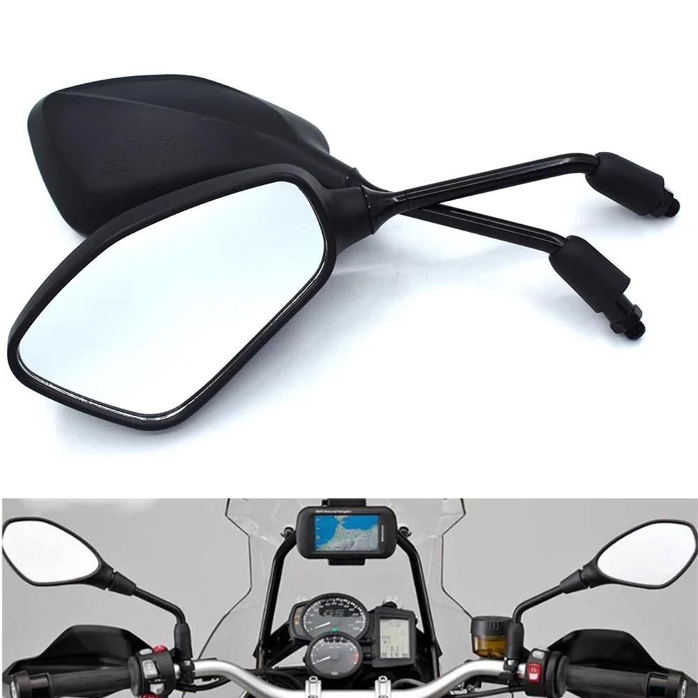 Universal 10mm motorcycle rearview mirror left and right mirror black FOR Honda CB400 CB500F CB500X CB599 CB600/F CB650F CB1000