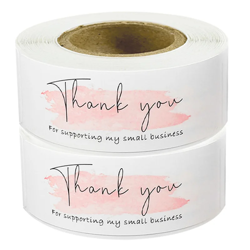 120 шт. прямоугольные спасибо за поддержку моего бизнеса канцелярские