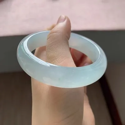 Ювелирные изделия zheru браслет из натурального бирманского нефрита 54 мм-62 мм