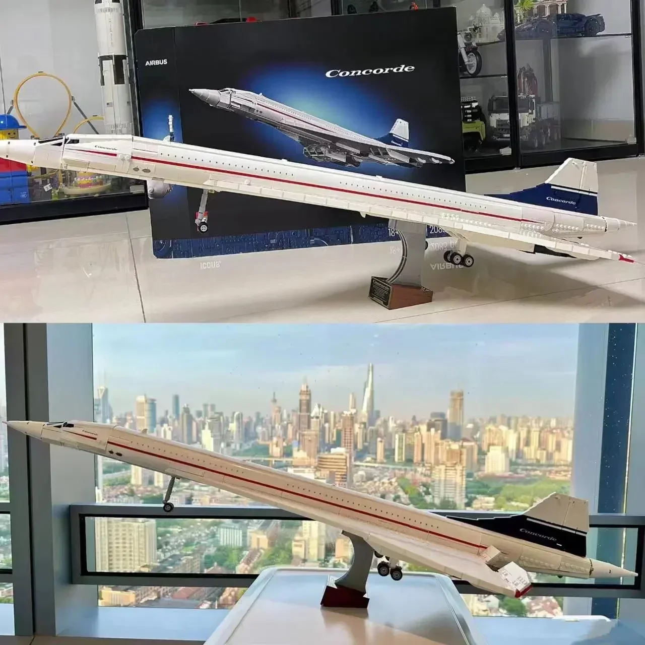 

Presale 10318 Aviation Aircraft Building Block Supersonic Airliner Concorde Passenger Plane Model Bricks Toys for Kid