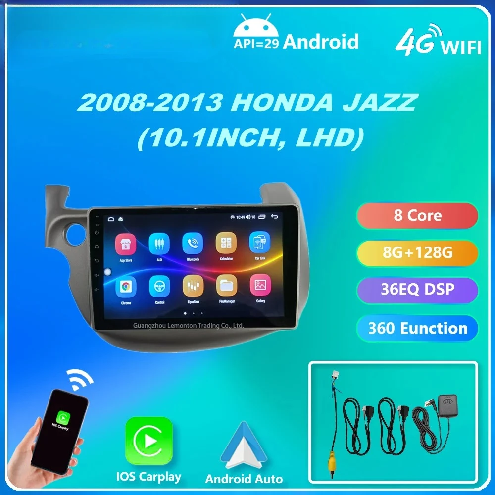 Автомобильный плеер Android для HONDA JAZZ 2008-2013 автомобильный радиоприемник