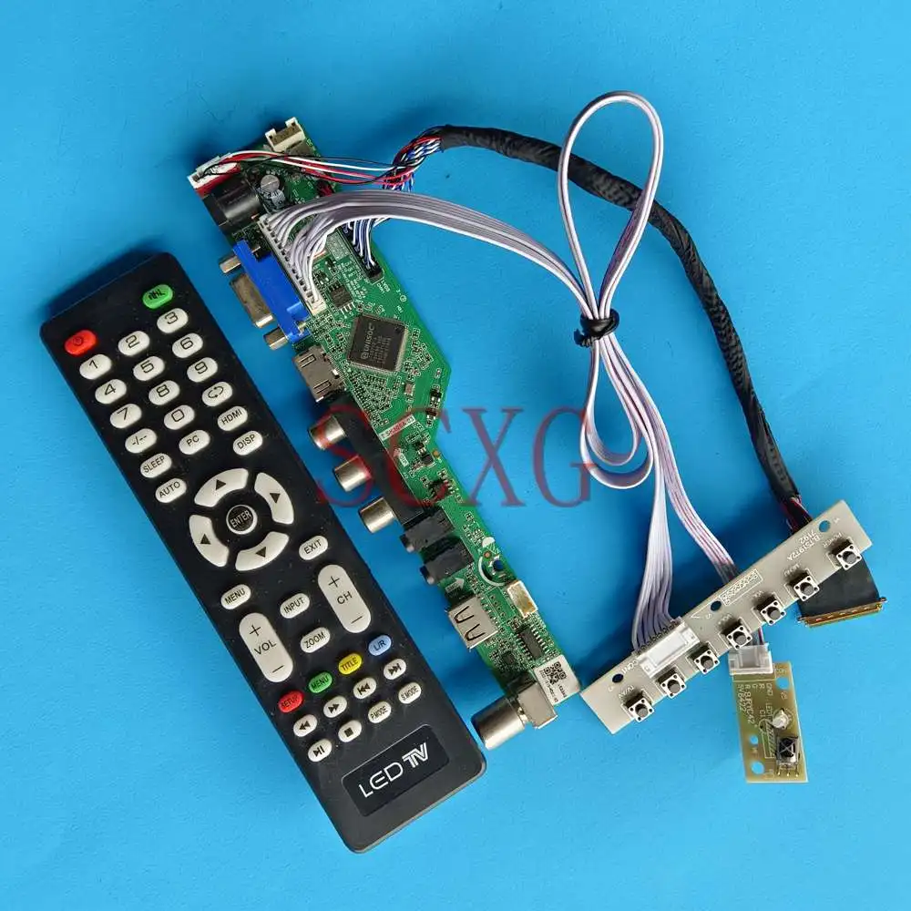 

Для модели 1366 дюйма, 768 дюйма, VGA, HDMI-совместимый, AV, USB, аналоговый ТВ-сигнал, комплект «сделай сам», 15,6 дюйма, 40-контактный монитор LVDS, плата кон...