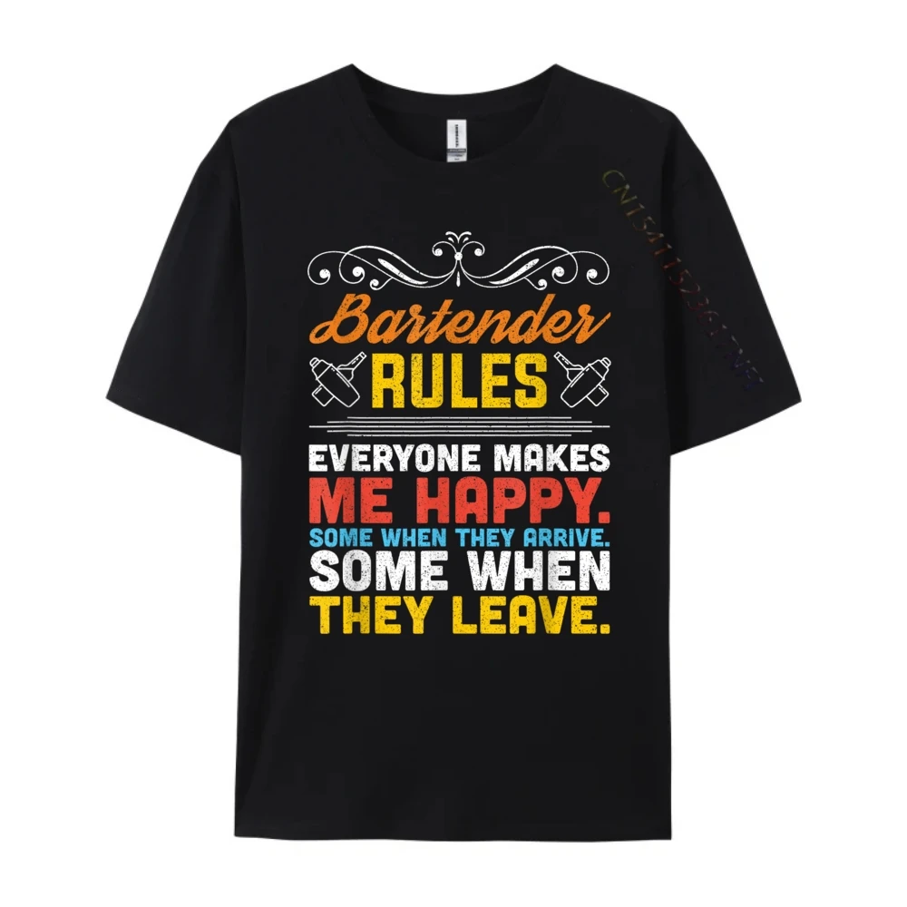 Забавная одежда Teerules для бармена 15 белая футболка мужская брендовая в стиле панк