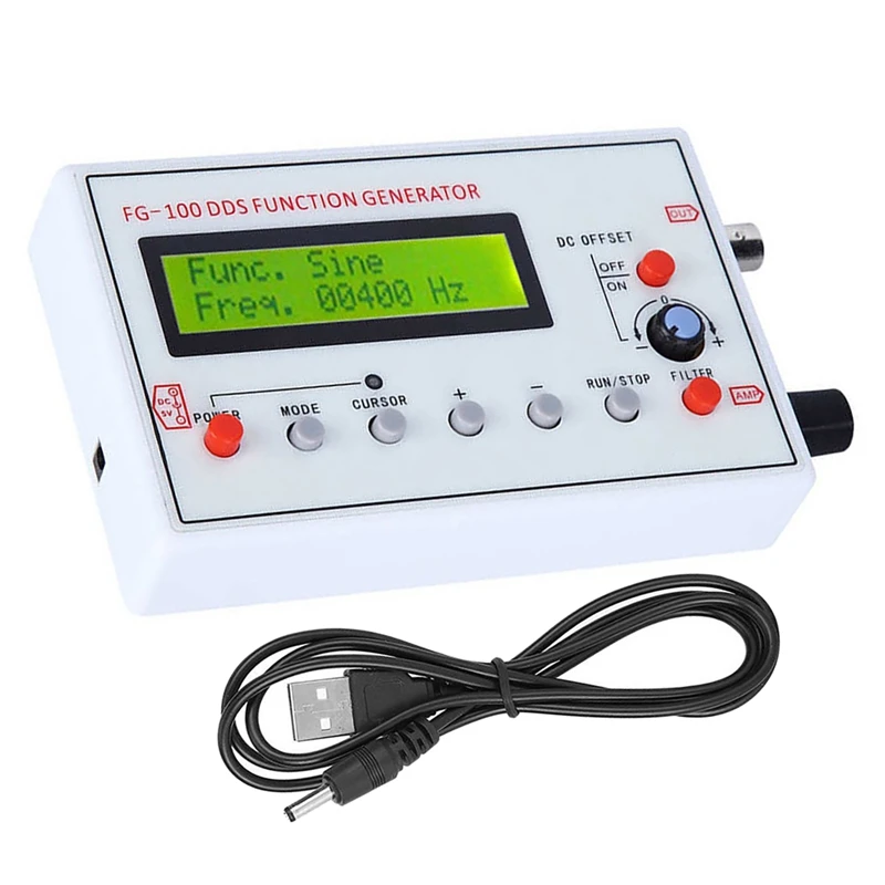 

DDS Signal Generator FG-100 DDS Generator FG-100 1HZ-500KHZ Function Generator