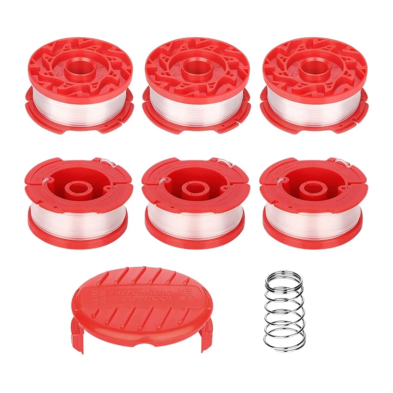 

String Trimmer Line, Weed Eater Line, 6 Pcs String Trimmer Replacement Line,Auto Feed Grass Trimmer Spool Line