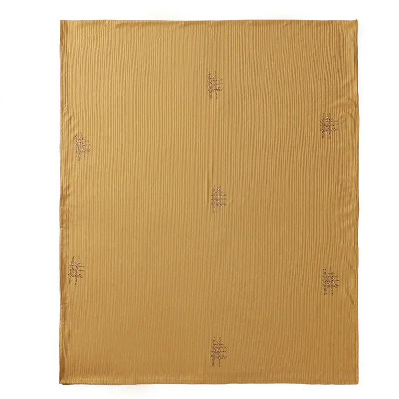 Новый шифоновый хиджаб в полоску шаль простой женский тюрбан плиссированный