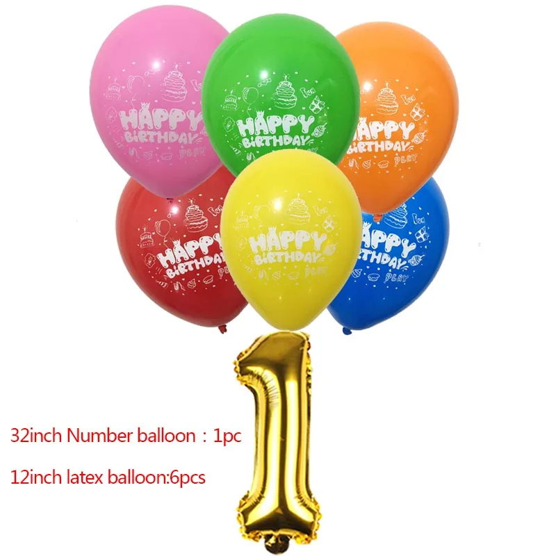 

12inch Birthday Latex Balloon Party Decoration 32inch number ballon Baby Shower Supplies Girl Faovr Gift Birthday Decor Kid Toy