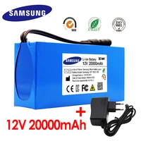 100 brand new portable 12v 20000mah 18650 lithium ion battery dc 12 6v 45ah battery with bms 12 6v 1a us eu charger