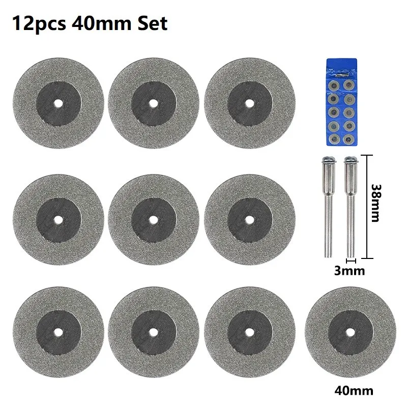 

XCAN 10 шт. 16-60 мм алмазная пила мини алмазный шлифовальный круг циркулярная пила для вращающегося инструмента Dremel мини отрезной диск,Диски алмазные отрезные,Диски алмазные отрезные для гравера