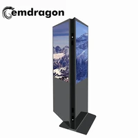 indoor 43 floor stand electronic digital signage double side dual screens information android kiosks lcd displays video player