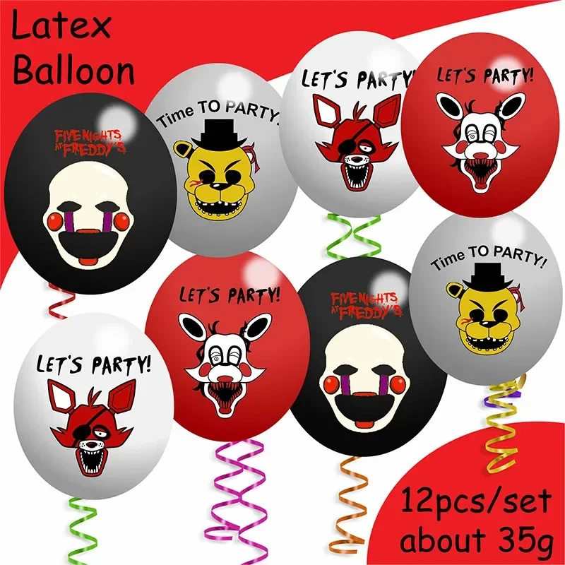 Украшения для тематической вечеринки Five Nights at Freddy's одноразовая посуда