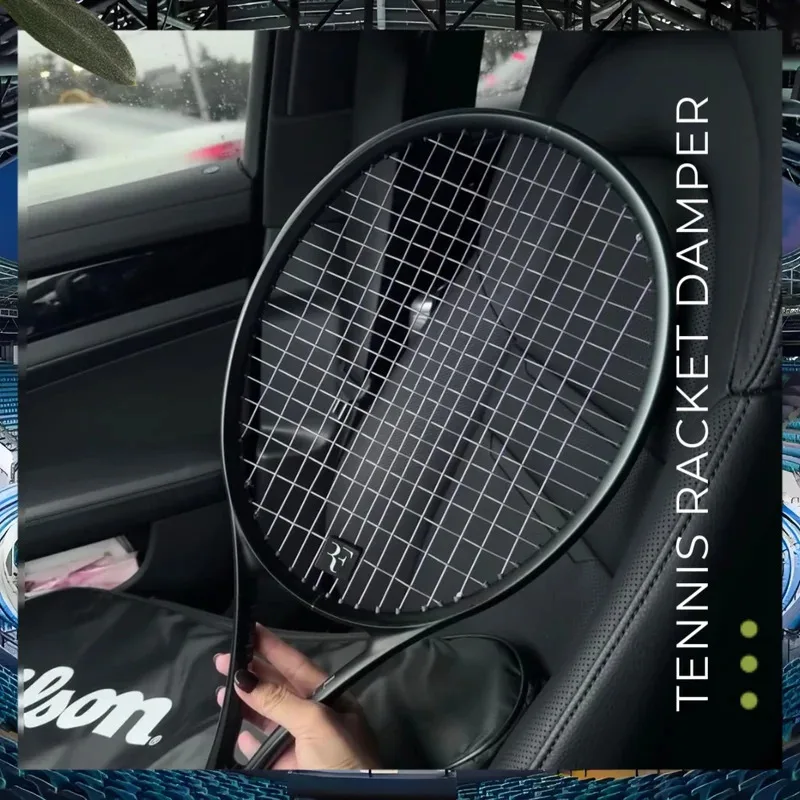 Фото Радиочастотная теннисная ракетка, амортизатор, силиконовый материал, буква Federer F, спортивные товары, демпфер ракетки, антивибрация №2