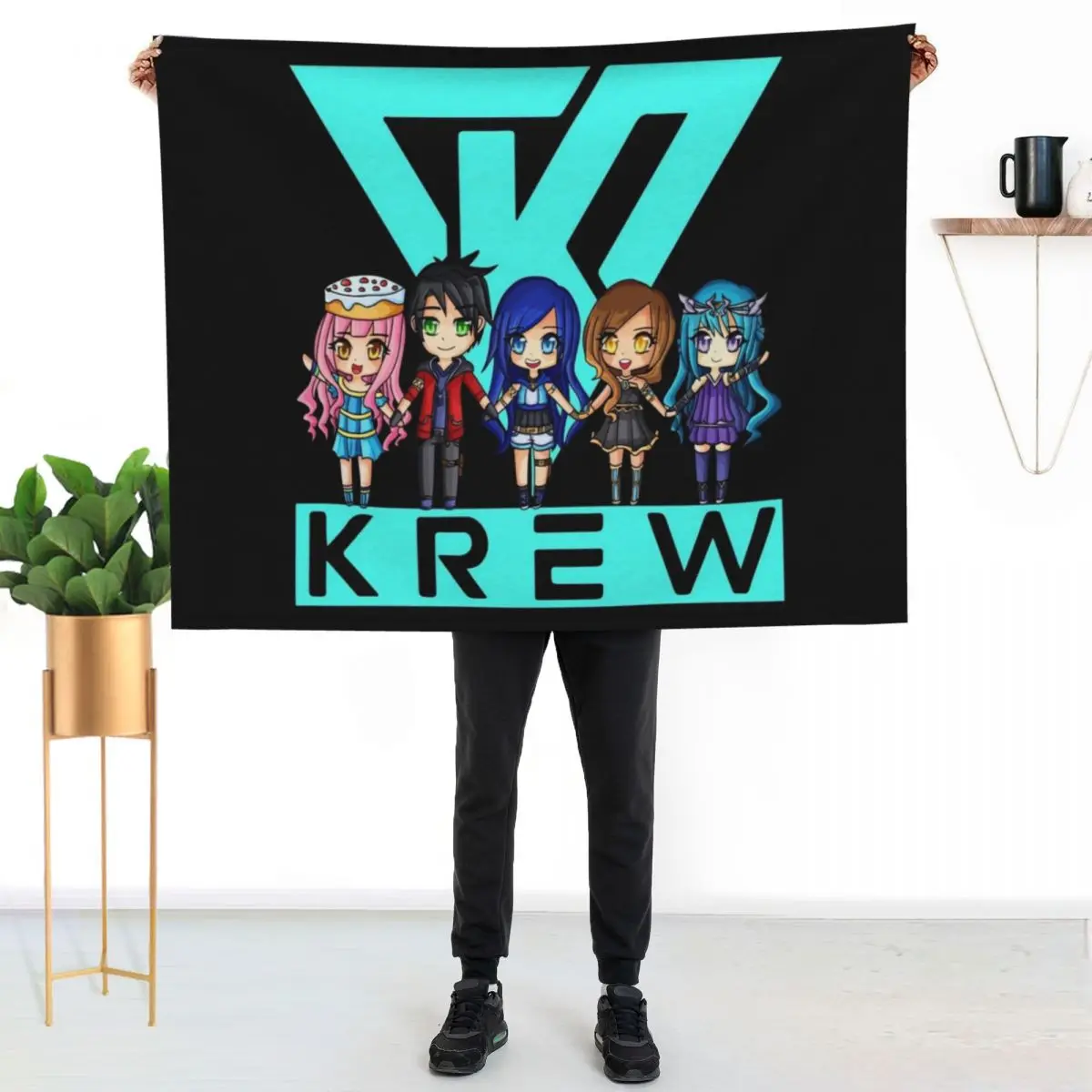 Фото Плед Krew, устойчивый к выцветанию, прочный плед №2