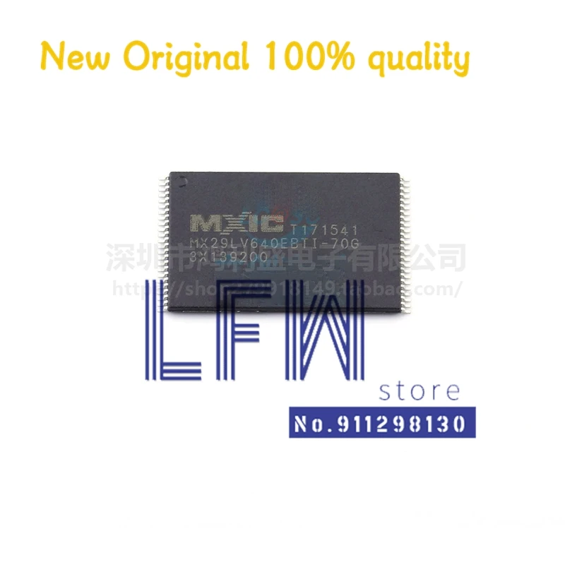 

5pcs/lot MX29LV640EBTI-70G MX29LV640EBTI 29LV640EBTI TSOP-48 Chipset 100% New&Original In Stock