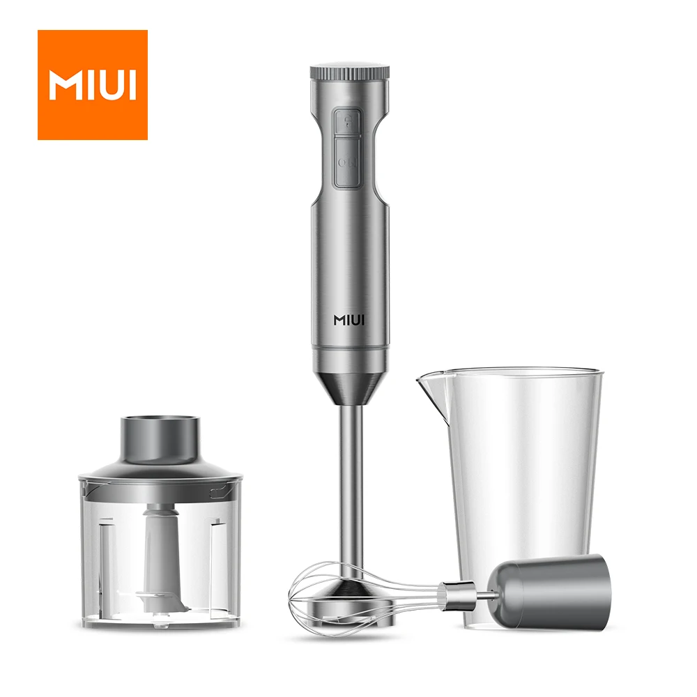 MIUI Powerful 1000W 4-in-1 Hand Immersion Blender,Stainless 