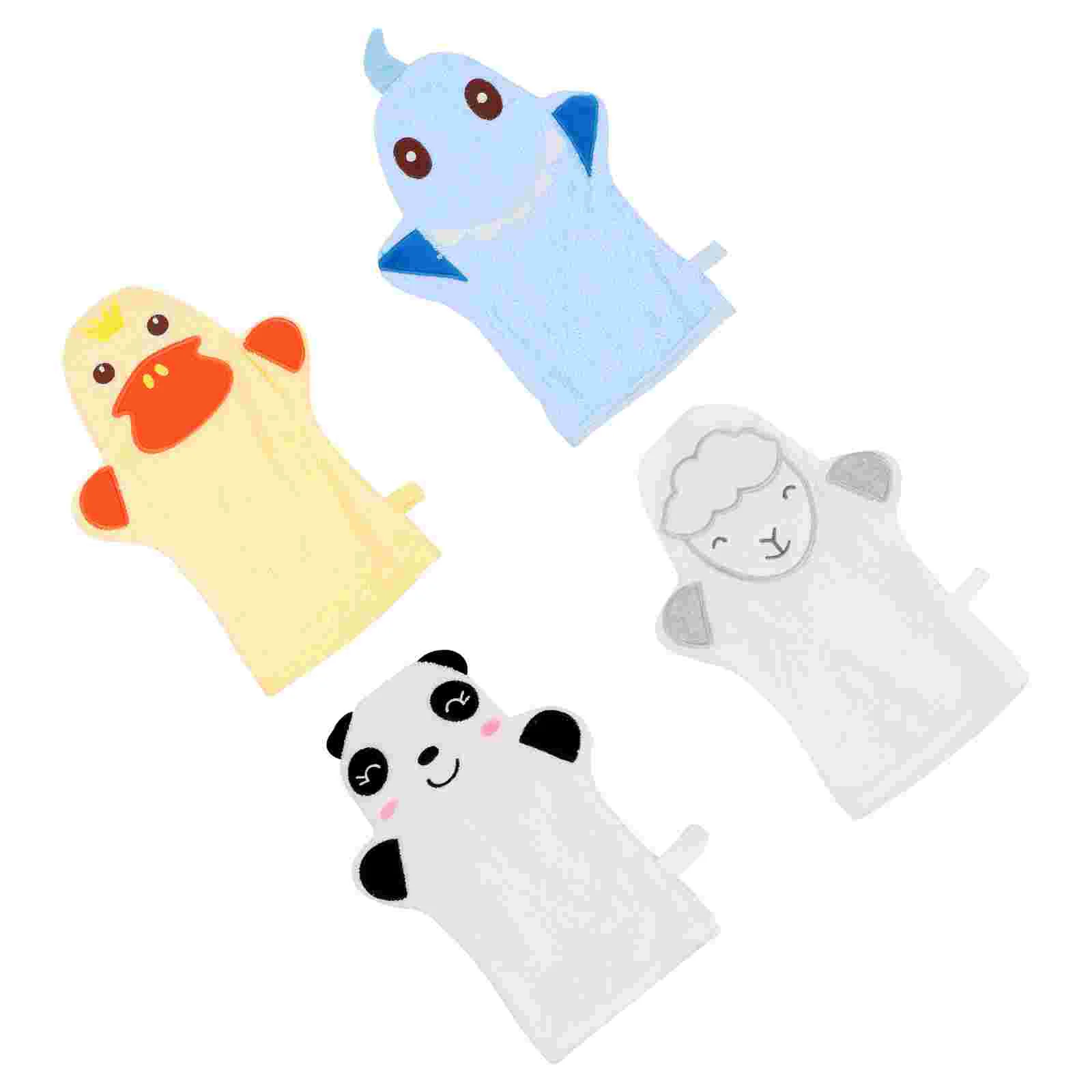 

Bath Baby Sponge Scrubber Shower Toddler Wash Body Kids Bathing Loofah Scrubtowel Brush Puppet Mitt Newborn Gloves Glove Cotton