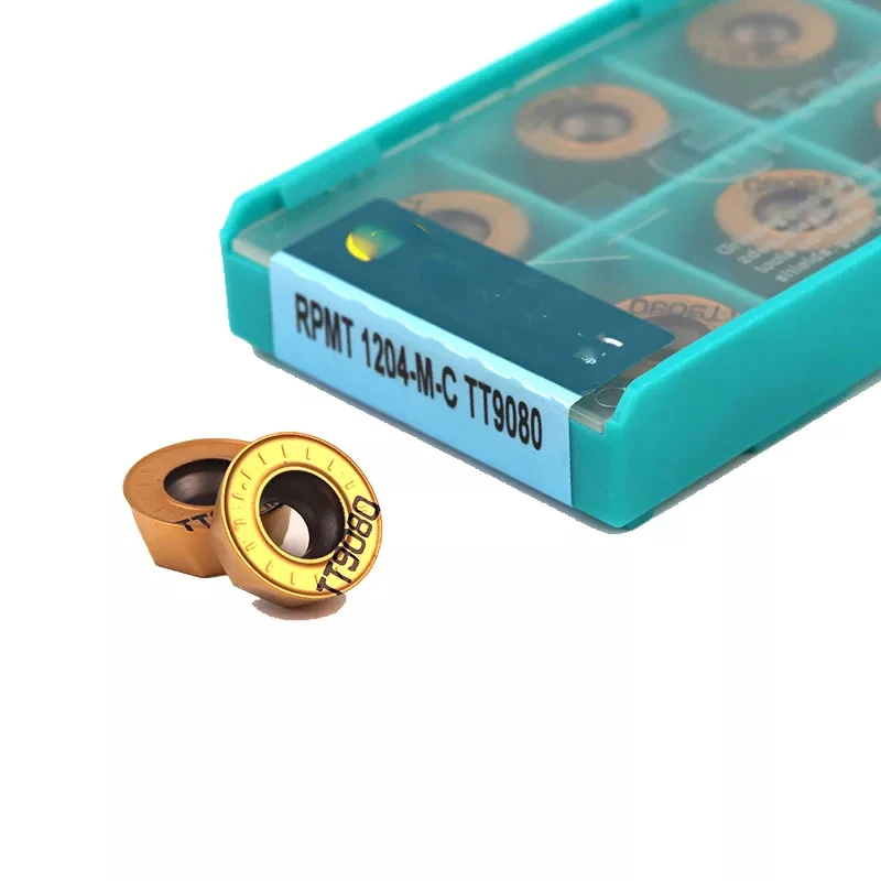 

10pcs Carbide Insert RPMT1204 M C TT9080 CNC Machine Tool Milling Tool Metal Turning Tools Lathe Cutting Tool for steel