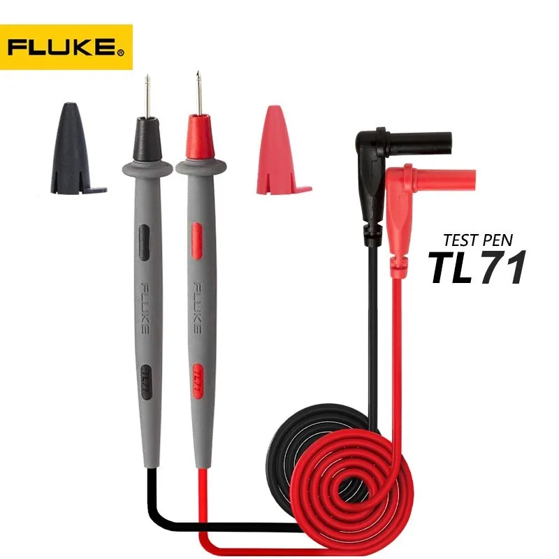 

FLUKE TL71 Test Lead Set Right Angle For Multimeter Dedicated Probes Silicone Wire Pen Cable