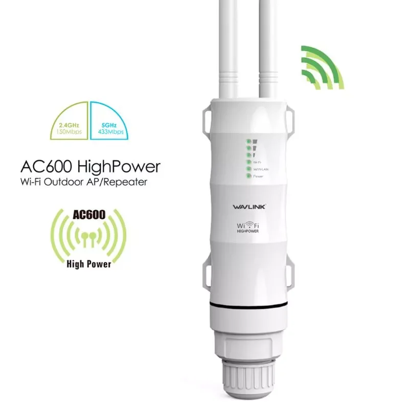 

2022 AC600 High Power Outdoor WIFI Router/AP Frequency Wireless WIFI Repeater Wifi Dual Dand 2.4G/5G Antenna POE