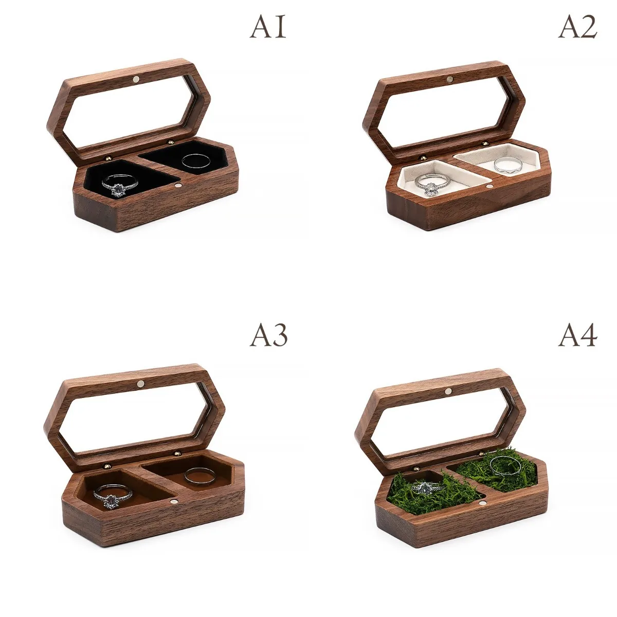 

Wood Jewelry Box High Capacity Travel Organizer Necklace Earring Ring Storage Women Gifts Girl Friend Lover Bead Ring Box Case